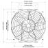 12V Kühlerventilator 275mm (10") Davies Craig Brushless 
bürstenlos, 1736m3/min blasend und saugend dual