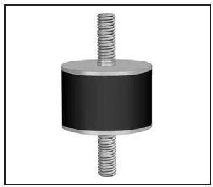 Schwingmetallpuffer 
25x20mm M8x18