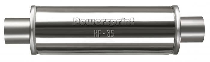 Powersprint Schalldämpfer HF-35 
oval einflutig Ø 55mm 470 mm Länge