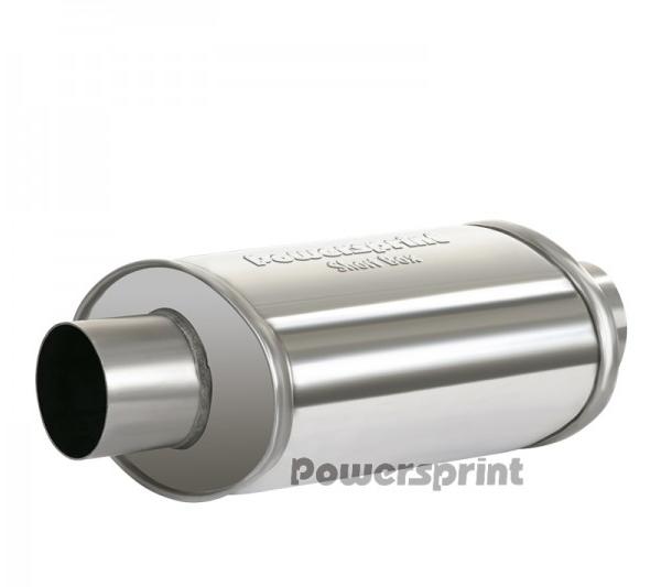 Powersprint Schalldämpfer Short Box 
oval Ø 55mm 370 mm Länge