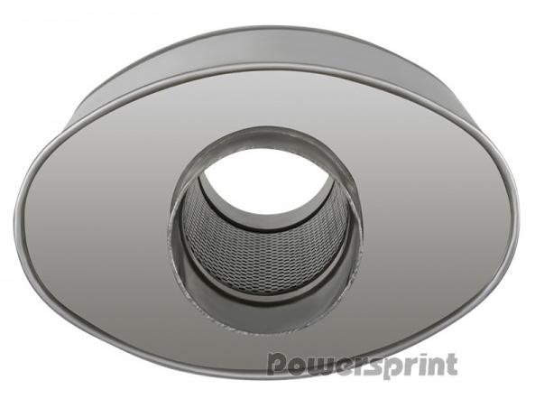 Powersprint Schalldämpfer Short Box 
oval Ø 70mm 370 mm Länge