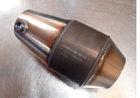 Rennsport Katalysator 100CPSI Metallträger 143mm OD 
FIA zugelassen 90mm Anschluss