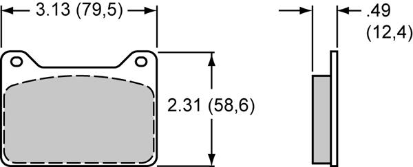 EBC Bremsbelagsatz Wilwood (7912) 
 - DP2057 - Greenstuff