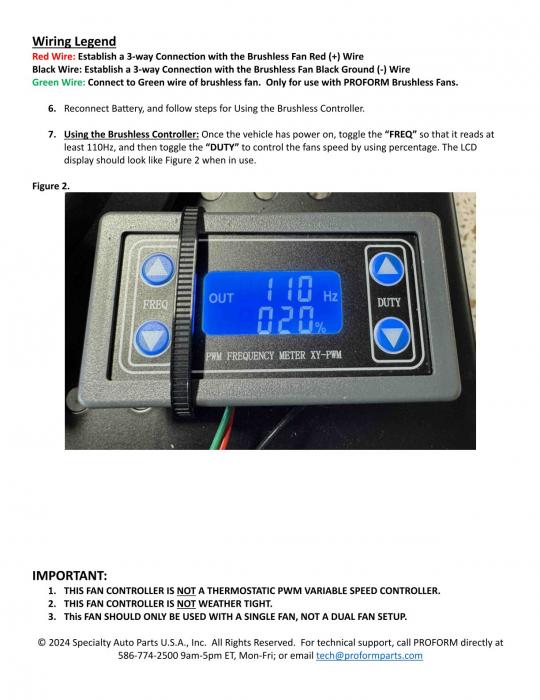 Control Panel LCD Display- Proform Multi-Speed Controller For Brushless Fans
Für bürstenlose Elektrolüfter