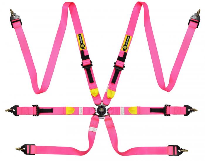 Beltenick 6-Punkt Gurt Tourenwagen (HANS) 
Neon Pink / Fluor Pink