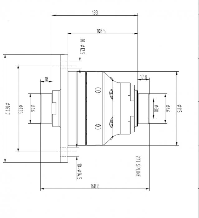 Blackline Schneckenradsperre BMW 188 
 Torsen System BMW E28, E30, E34, E36, Z1, Z3 