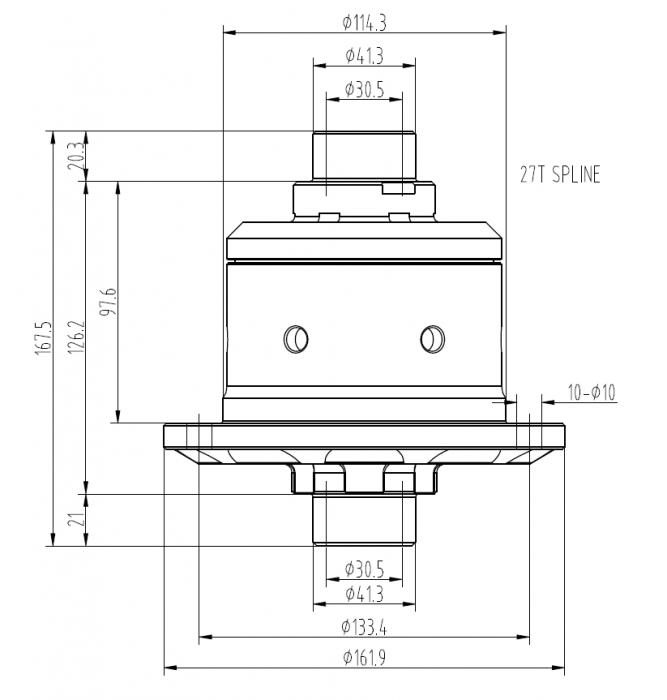 Blackline Schneckenradsperre Volvo
 140/240/740/940 Torsen System 