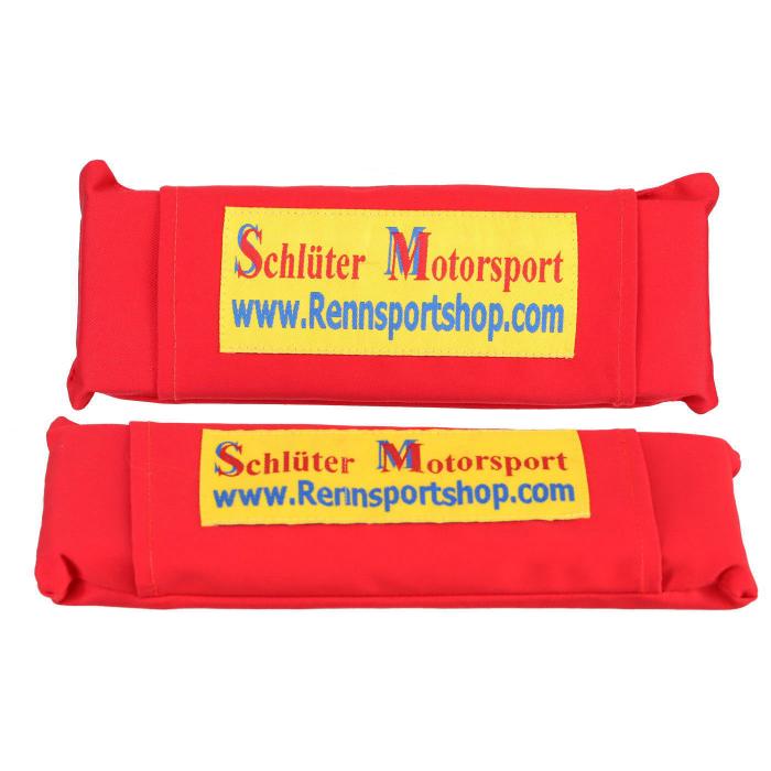 Schlüter Motorsport Gurtpolster 75mm rot