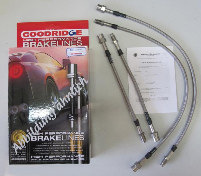 Goodridge Bremsschlauchsatz Audi 200 
Quattro 20V 89-91 Stdbremse mit ABE