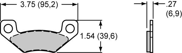 Pad Set BP-10 6407 SC1 
PAD,6407-10,SC1/2,.120 THK,AXLE SET