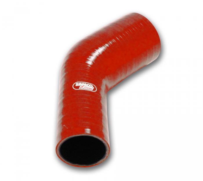 Samco Xtreme Reduzierstück 45° 76-60mm 
 rot